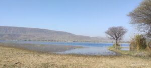 Backwater of Jaisamand Lake